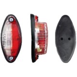 Lampa gabarit Universal, 12/24V,45x105x35mm, rosu-alb, omologare ECE, , Stanga, Dreapta