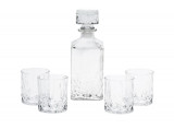 Set 4 pahare si sticla pentru whisky, sticla, Excellent Houseware