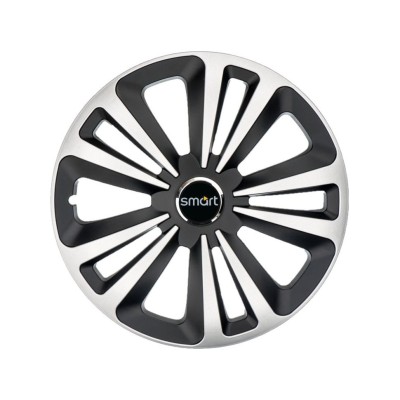 Set 4 Capace Roti Terra Gri-Negru R14 Compatibil Cu Smart foto