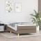 vidaXL Cadru de pat box spring, gri taupe, 90x190 cm, textil