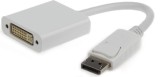 CABLU video GEMBIRD, adaptor DisplayPort (T) la DVI-I DL (M), 10cm, rezolutie maxima 1920 x 1200 la 60 Hz, alb, &quot;A-DPM-DVIF-002-W&quot; (timbru verde 0.08