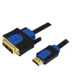 CABLU video LOGILINK, adaptor HDMI (T) la DVI-D SL (T), 2m, conectori auriti, Full HD+ (1920 x 1200) la 60 Hz, negru, &quot;CHB3102&quot; (timbru verde 0.8 lei)