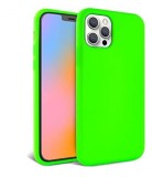 Husa silicon protectie camera cu microfibra in interior Iphone 12 Pro Verde Neon