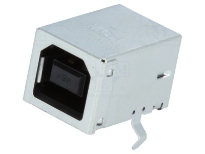 Soclu USB B PCB THT 90&amp;deg; Ecranat foto