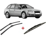 Cumpara ieftin Set 3 stergatoare AUDI A4 B7 Avant (8ED) 2004 - 2008, pentru parbriz si luneta, Bosch Twin