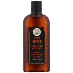 Erbario Toscano Cuore di Pepe Nero sampon si balsam 2 in 1 pentru barbati 250 ml