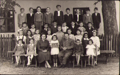 HST P1616 Poză elevi Transilvania 1951 foto