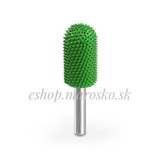 Biax sculptura lemn SABURR - Cap semirotund 16mm X 32mm, Granulatie Saburr ASPRA - VERDE