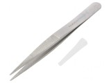 Pensetă de Precizie 120mm cu V&acirc;rf Plat TL 00D-SA