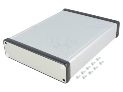 Carcasă aluminiu gri 125x160x30mm foto