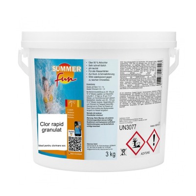 Clor rapid granulat pentru piscina Summer Fun, 3 kg foto