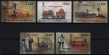 BURUNDI 2012 - Inventia locomotivei cu aburi / serie completa MNH