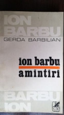 Ion Barbu- Amintiri foto