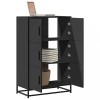 VidaXL Dulapuru negru 68x35x106,5 cm lemn și metal prelucrat