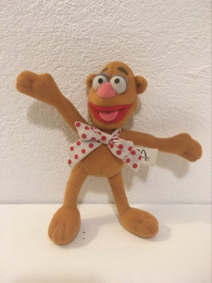 Ursul Fozzie din Muppets Show Sesame Street, jucarie plus, 17 cm foto