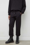 Iceberg pantaloni de trening culoarea negru, neted