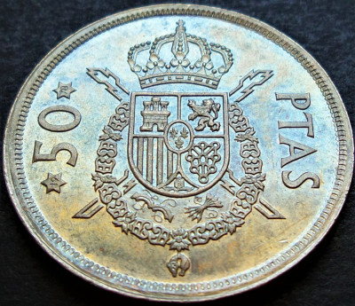 Moneda 50 PESETAS - SPANIA, anul 1978 (1975) *cod 2240 = A.UNC foto