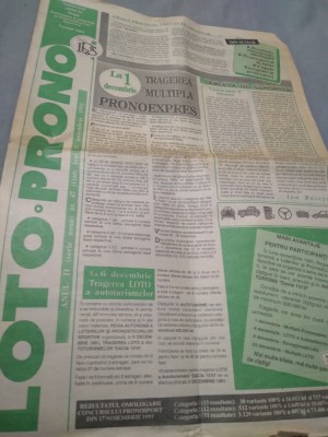 ZIAR LOTO-PRONO NR, .47 25 NOEMBRIE 1991 foto