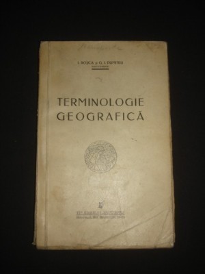 TERMINOLOGIE GEOGRAFICA - I. ROSCA foto