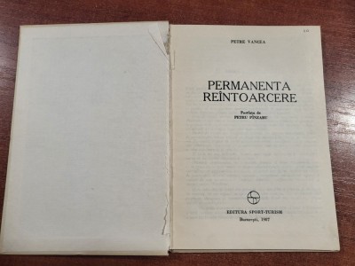 Permanenta reintoarcere de Petre Vancea foto