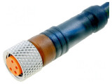 Conector M8 2m Mamă 4 Pin Drept Cu Mufă și Cabluri