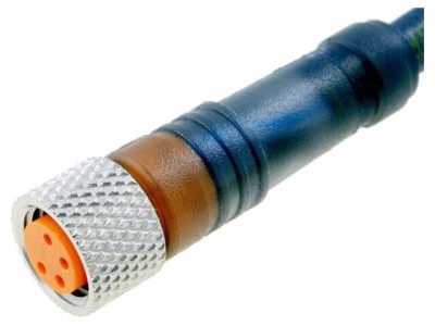 Conector M8 2m Mamă 4 Pin Drept Cu Mufă și Cabluri foto