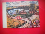 HOPCT 14925 LACUL BRANESTI- ION TUCULESCU [1910-1962 ] -- CP PICTURA - -NECIRCULATA