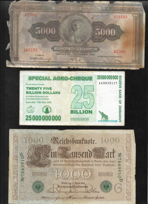 Set #77 15 bancnote de colectie (cele din imagini) foto