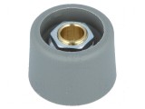 Buton rotativ poliamidă &Oslash;6mm &Oslash;23x16mm gri