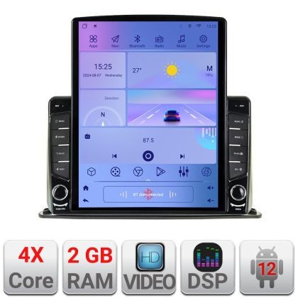 Navigatie universala 2 din 9 inch ecran tip TESLA 9.7&quot; cu Android Radio Bluetooth Internet GPS WIFI 2+32 DSP Quad C CarStore Technology