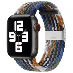 Curea Techsuit W032 pentru Apple Watch 49mm / 46mm / 45mm / 44mm / 42mm Series, Verde Multicolor