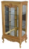 Vitrina Rococo din lemn masiv auriu CAT902, Comode si bufete, Baroc