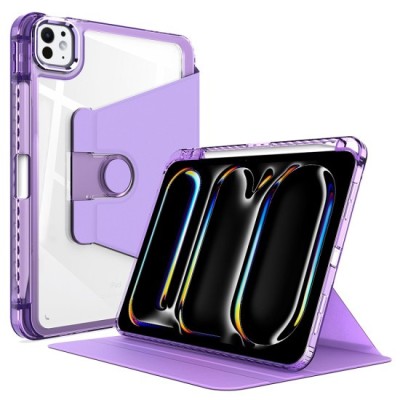 Husa pentru iPad Pro 13 (2024) - Techsuit Crystal Vision - Purple foto