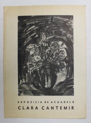 CLARA CANTEMIR - EXPOZITIA DE ACUARELA , 1967 foto