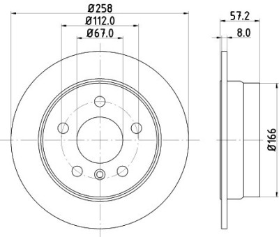 Disc frana AUDI A6 (4A, C4) (1994 - 1997) KRIEGER 0950004239 foto
