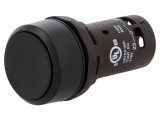 Comutator Push-Button 22mm 1 NO Negru