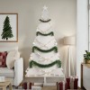 VidaXL Brad de Crăciun decorativ, alb, 180 cm, lemn de pin masiv 858196