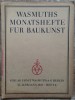 Wasmuths Monatshefte fur Baukunst, caietul 6 din 1927