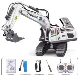 Cumpara ieftin Excavator cu telecomanda, sunete si lumini LED, multiple functii si detalii bine definite, incarcare USB, acumulator inclus. 28x10.5x28cm, Oem