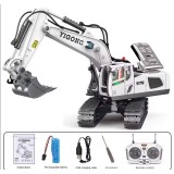 Excavator cu telecomanda, sunete si lumini LED, multiple functii si detalii bine definite, incarcare USB, acumulator inclus. 28x10.5x28cm