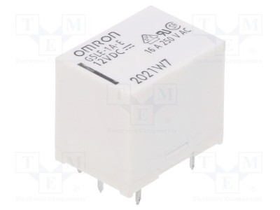 Releu electromagnetic SPST-NO 12VDC 16A/250VAC OMRON G5LE foto