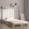 vidaXL Tăblie de pat pentru perete, alb, 141x3x91,5 cm, lemn masiv pin 824709