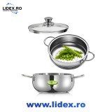 Set de fiert in aburi IoBio, 20 cm, inox