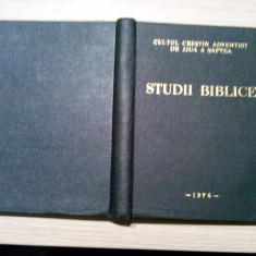 STUDII BIBLICE - Cultul Crestin Adventist de Ziua a Saptea - 1976, 431 p.