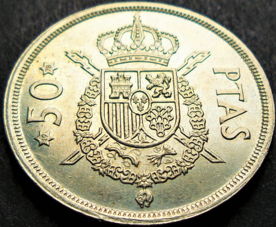 Moneda 50 PESETAS - SPANIA, anul 1978 (model 1975) * cod 550 = A.UNC foto
