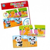 Cumpara ieftin Set Puzzle de asociere cu 2 piese &ndash; Mama si puiul