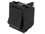 Comutator Rocker DPDT ON-ON 10A 250VAC Negru
