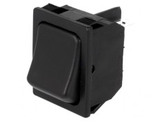 Comutator Rocker DPDT ON-ON 10A 250VAC Negru