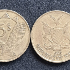 Namibia 5 dollars dolari 1993