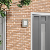 vidaXL Apă de perete exterioară cu senzor 2 buc Silver Oțel inoxidabil IP44